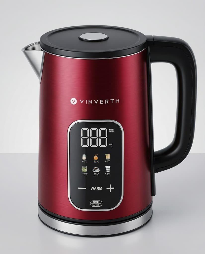 1.7L Double Layer Digital Electric Kettle 2000W