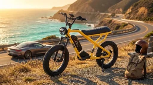 RAEV BULLET-X - Y - 750W Brushless Rear Hub Motor-48V 13Ah-lithium, Elctric Mode 32km to 45km/h (Yellow)