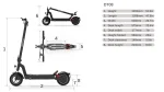 DriveTron DT08 500W Folding Electric Scooter - Image 3