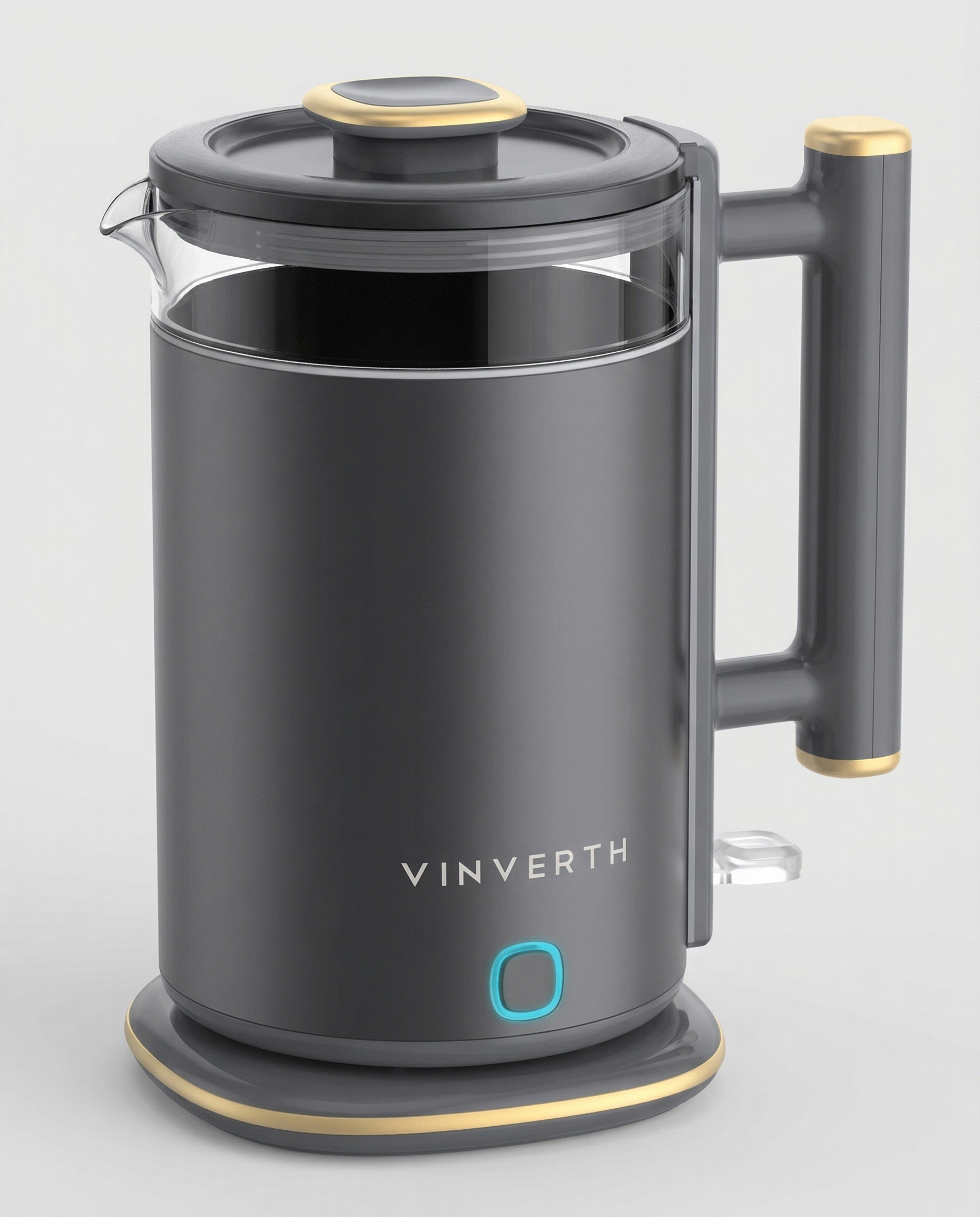 E210022 S02 3_4 Front Hero Vinverth E210022 1.7L Stainless Steel Cordless Electric Kettle - Image 1