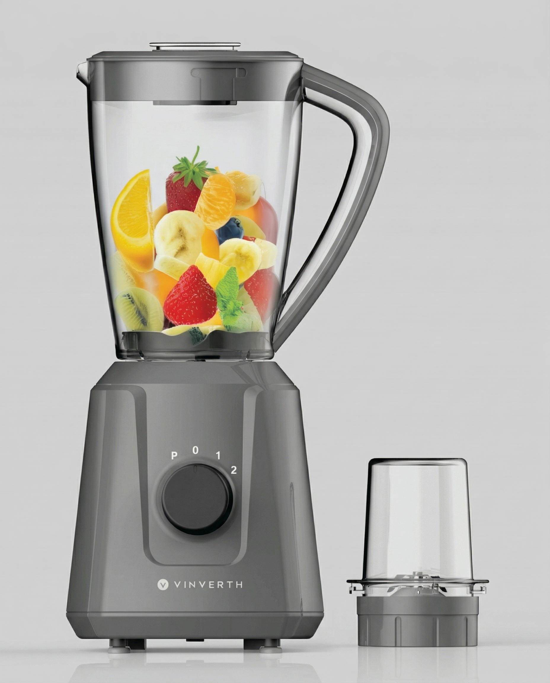 E210034 S01 Front Hero Packshot Vinverth E210034 2 in 1 Electric Blender 1.5L 600W - Image 1