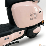 ION R20 Lucky Pink Side Panel Graphics and ION 20 Logo Detail