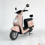 ION R20 Lucky Pink Electric Scooter Main Product Image - Soft Pink Body LED Headlight