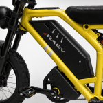 RAEV RAVE BULLET GTX Dual Battery Housing and X-Frame Detail - 48V 25Ah Samsung