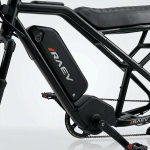 RAEV RAVE BULLET-X 48V 13Ah Battery Housing and Angular Frame Detail