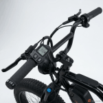 RAEV RAVE BULLET-X Handlebar Display and Controls Close-up - Digital Screen 30.2 km/h