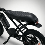 RAEV RAVE BULLET-X Black Ribbed Seat with White Stitching and Integrated Taillight