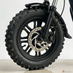 ZEN-QOR E820 16-inch Fat Knobby Tire and Hydraulic Disc Brake Front Wheel