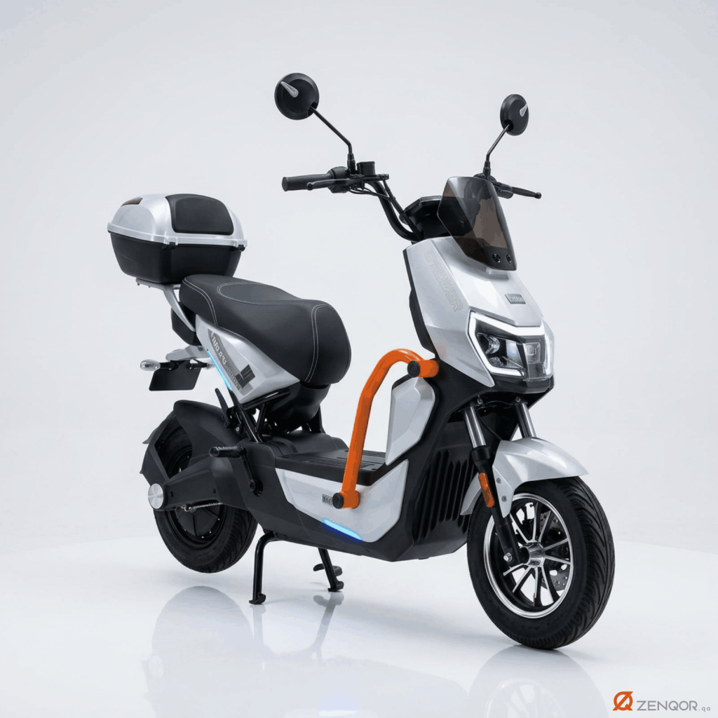 ZEN-QOR ENGOR Electric Fat Bike - Main Product Image - Matte Black Cargo Bike