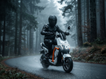 ZEN-QOR R-49 Wolf Warrior Electric Scooter Cinematic Rider Forest Road Action